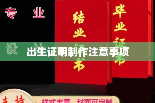 永济出生证明制作注意事项