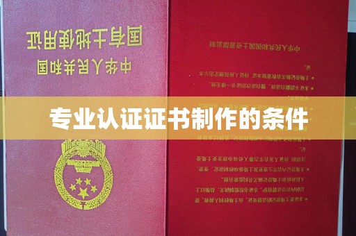 永济专业认证证书制作的条件