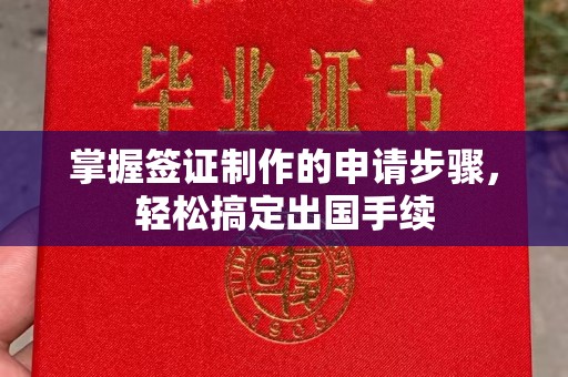 永济掌握签证制作的申请步骤，轻松搞定出国手续