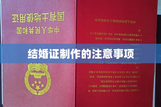 永济结婚证制作的注意事项